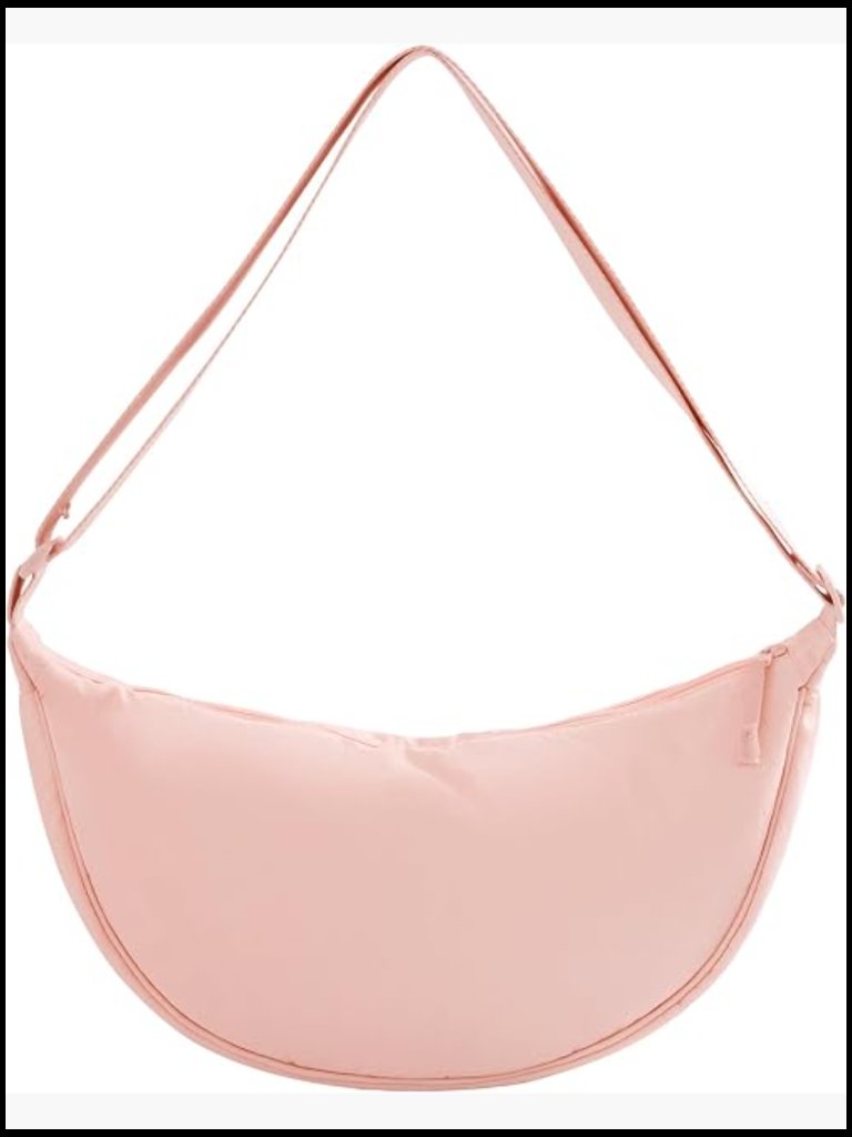 Nylon Crossbody Sling Bag Lightweight Casual Slouchy Hobo Shoulder Purse